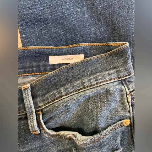 FRAME Denim Le Garçon Jeans in Azure Wash - Size 28 - Picture 10 of 13